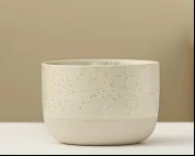 Speckled cream dining bowl